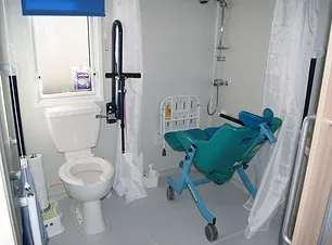 A wetroom bathroom.